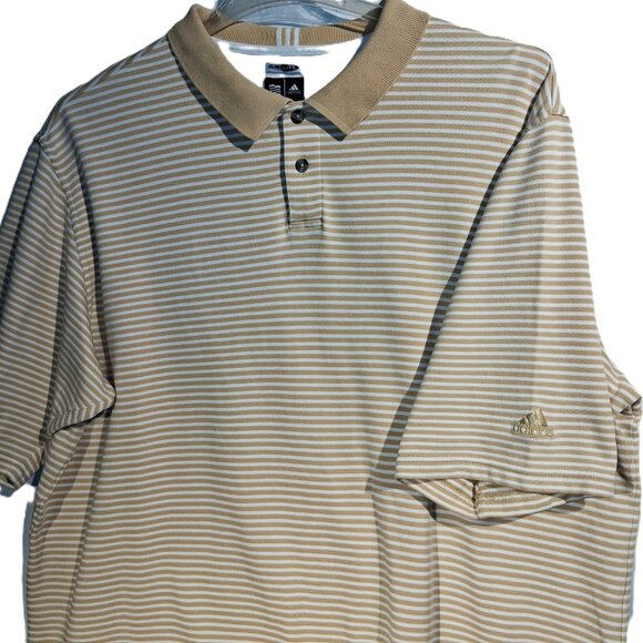 ADIDAS Polo Shirts Men's XL Lot of 2 Climalite Stretch Golf Orange Tan GUC - Picture 2 of 12